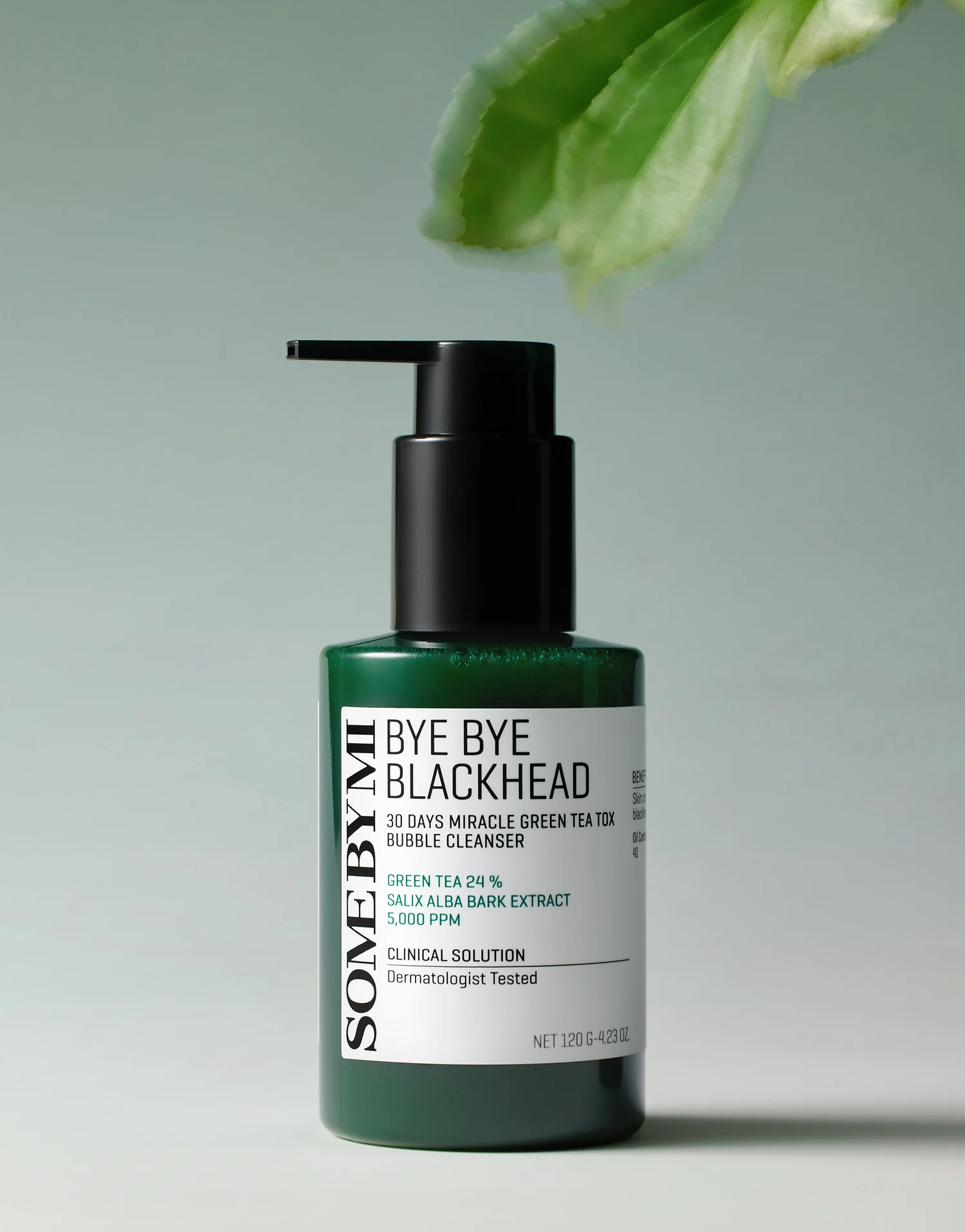 SOME BY MI Bye Bye Blackhead 30 Days Miracle Green Tea Tox Bubble Cleanser 120g 썸바이미 바이 바이 블랙헤드 30 데이즈 미라클 그린티톡스 버블 클렌저 120g - Image 5