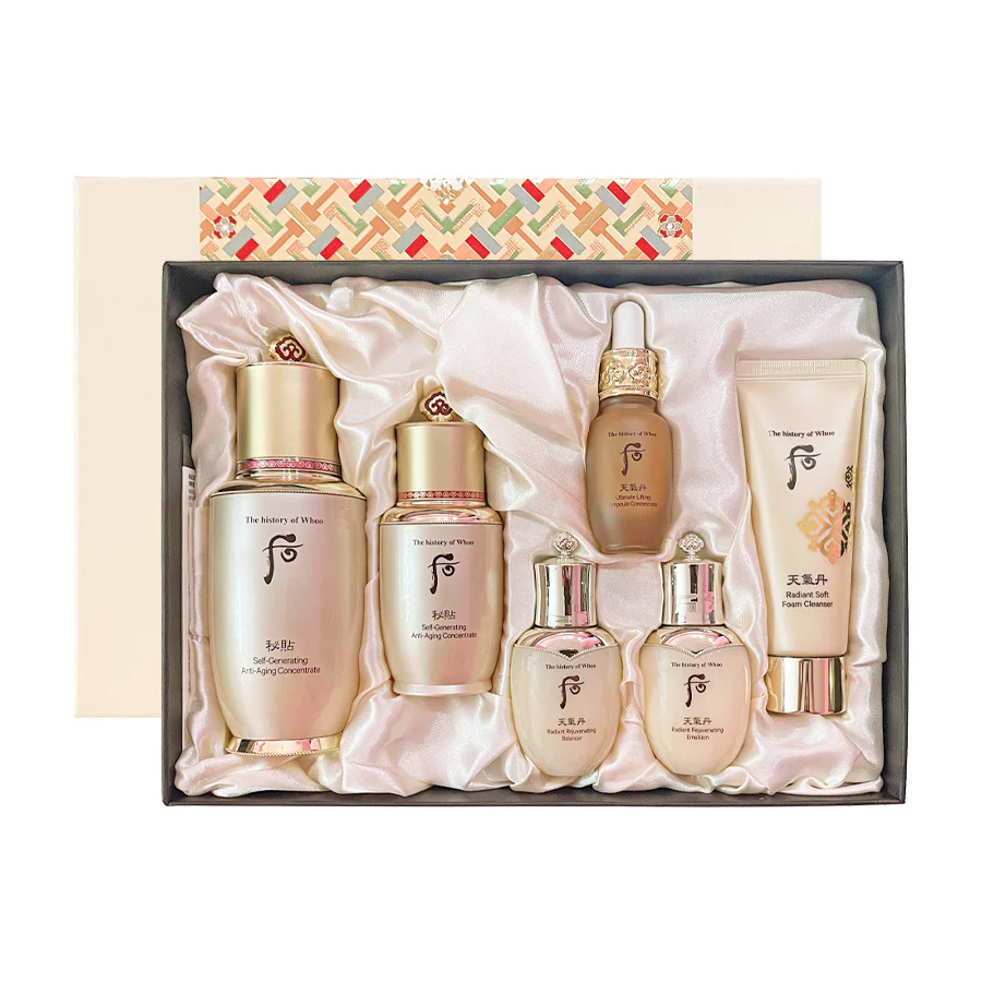 The history of Whoo Bichup Self-Generating Anti-Aging Concentrate Special 2pc Set / 더 후 비첩 자생 에센스 2종 세트
