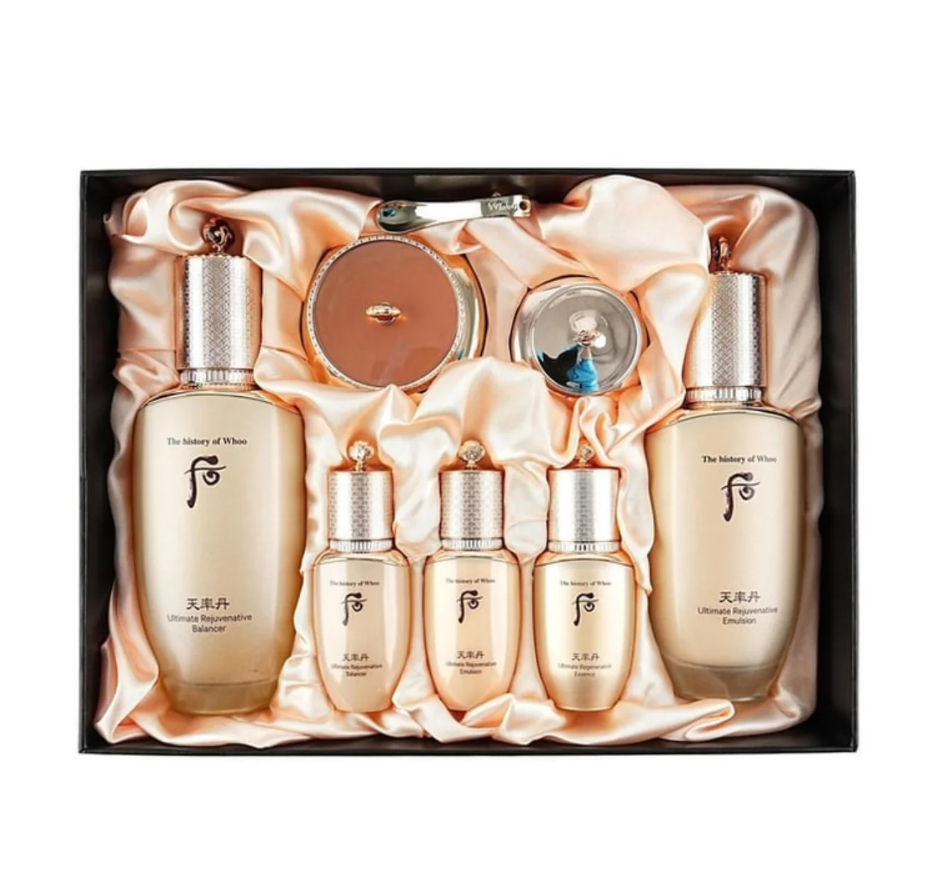The history of Whoo Cheonyuldan Hwayul 3-Piece Set
Ultimate Rejuvenating Radiance Lifting Care 더 히스토리 오브 후 천율단 화율 3종 세트