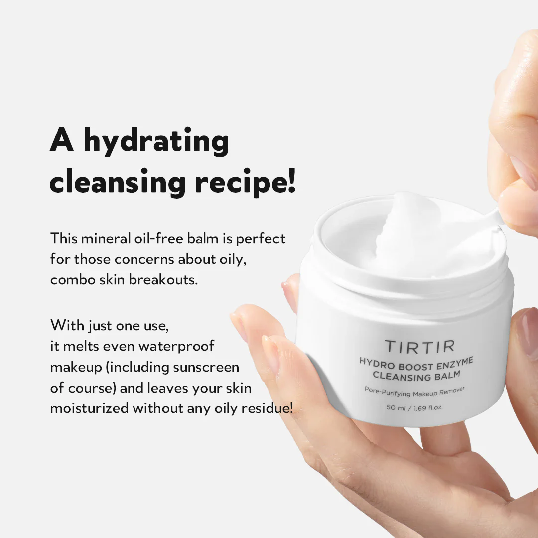 TIRTIR Hydro Boost Enzyme Cleansing Balm 120ml / 4.05 fl.oz. 티르티르 하이드로 부스트 엔자임 클렌징 밤 120ml / 4.05 fl.oz. - Image 5