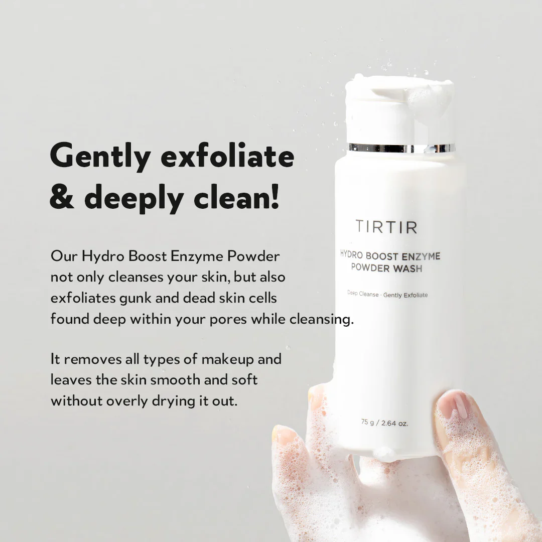 TIRTIR Hydro Boost Enzyme Powder Wash 75g / 2.64 oz. 티르티르 하이드로 부스트 엔자임 파우더 워시 75g / 2.64 oz. - Image 5