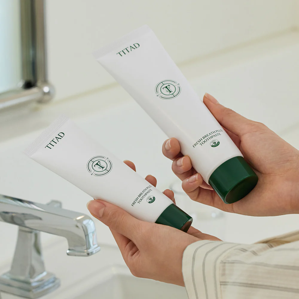 TITAD Fresh Breath Plus Toothpaste 100g 티타드 프레시 브레스 플러스 치약 100g 손태영 입냄새제거 치약 연예인치약 입냄새삭제치약 이민정치약 - Image 5