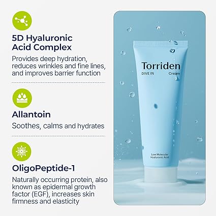 Torriden Dive in low molecular hyaluronic acid cream 80ml 토리든 다이브인 저분자 히알루론산 크림 80ml - Image 4