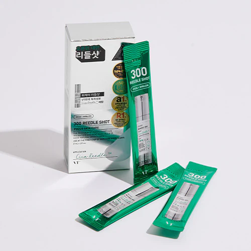 [PACK OF 2] VT CICA X HYALON REEDLE SHOT® 300 Facial Boosting First Ampoule 2ml*6EA VT 리들샷 300 페이셜 부스팅 퍼스트 앰플 2ml*6개입 - Image 10