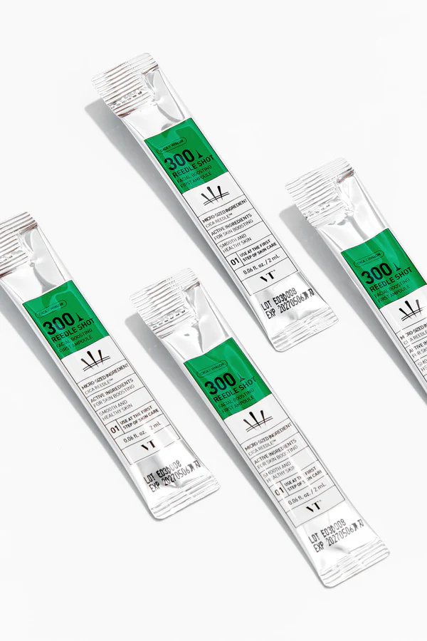[PACK OF 2] VT CICA X HYALON REEDLE SHOT® 300 Facial Boosting First Ampoule 2ml*6EA VT 리들샷 300 페이셜 부스팅 퍼스트 앰플 2ml*6개입 - Image 3