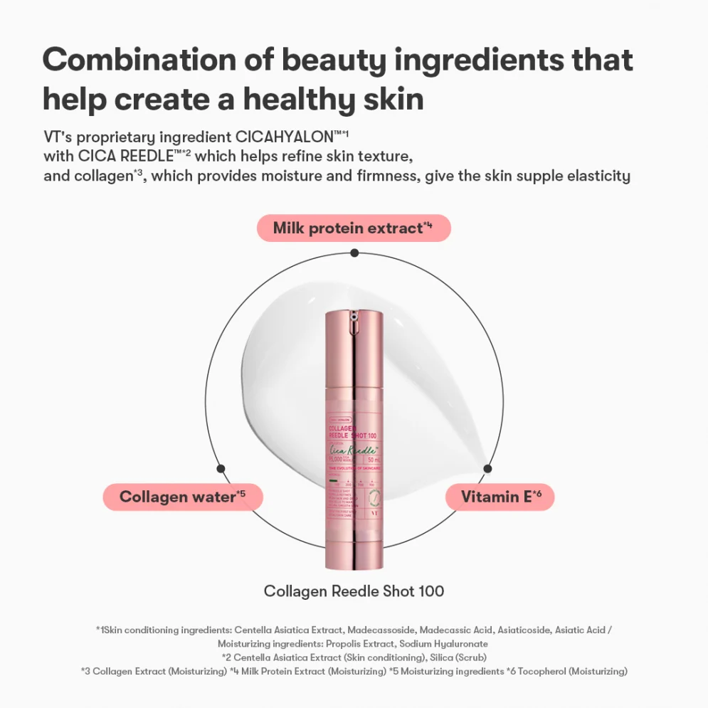 VT Cosmetics Collagen Reedle Shot 100 50ml 브이티 코스메틱 콜라겐 리들샷 100 50ml - Image 4