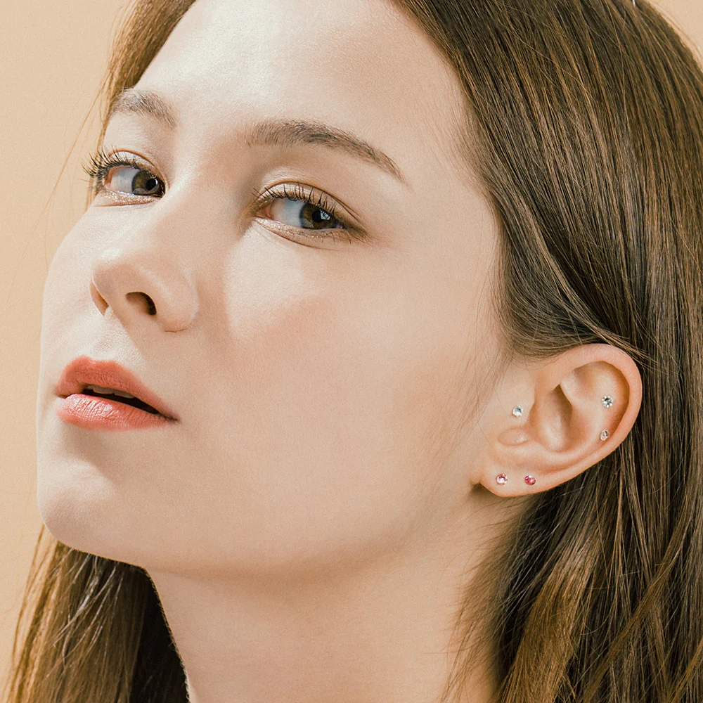 WASABINEKO X BITOKEN Ear Jewelry Point Sticker Ear Acupressure Patch Crystal  3.0mm 20pcs  와사비네코 미인츠보 쥬얼리 귀지압패치 크리스탈 3.0mm 20pcs - Image 2