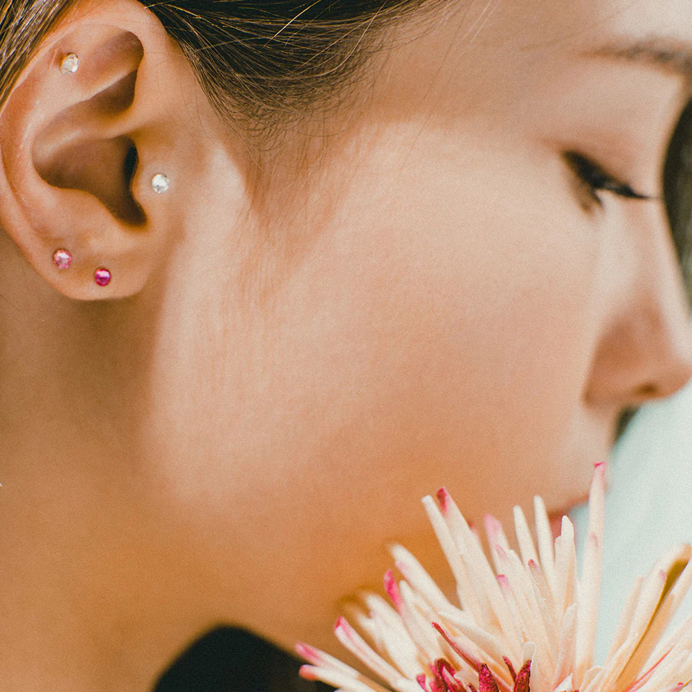 WASABINEKO X BITOKEN Ear Jewelry Point Sticker Ear Acupressure Patch Crystal  3.0mm 20pcs  와사비네코 미인츠보 쥬얼리 귀지압패치 크리스탈 3.0mm 20pcs - Image 6